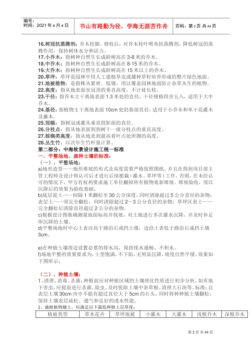 园林苗木栽植技术标准(DOC43页)_第2页