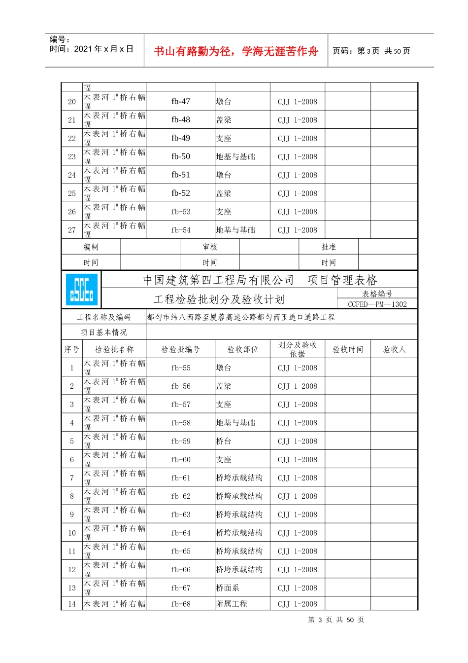 工程检验批划分及验收计划_第3页