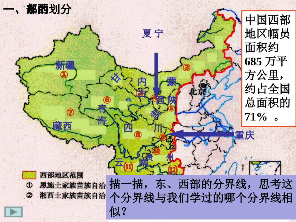 第三课第二课时东部和西部差异显著、交流与互补_第3页
