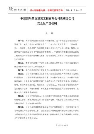 最新安全生产责任制（DOC86页）