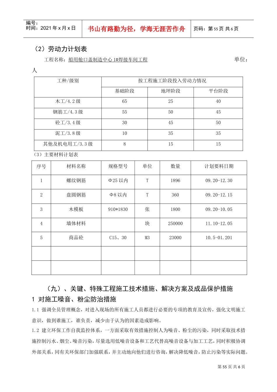1＃装焊车间施工组织设计2(DOC6页)_第1页