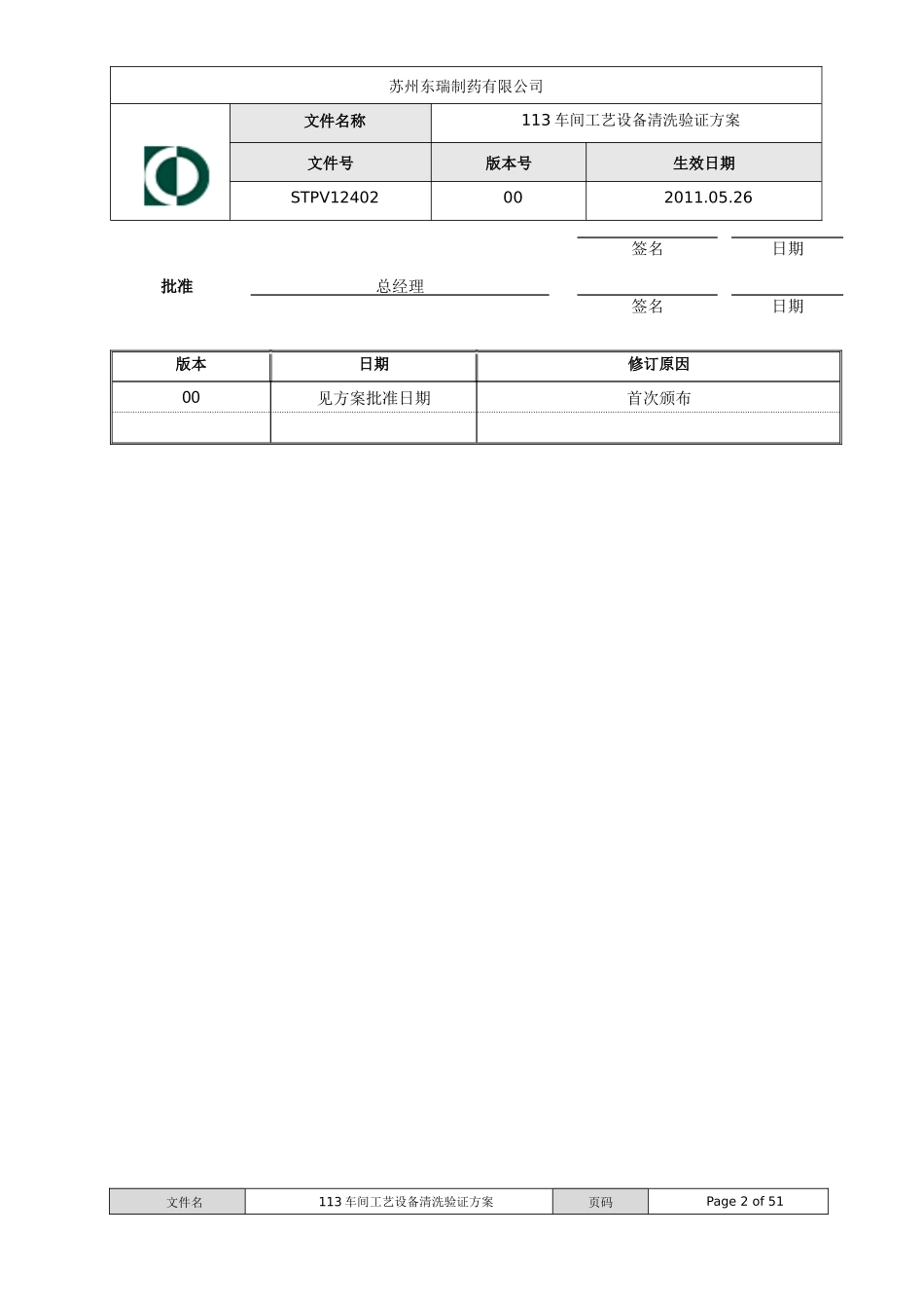113车间工艺设备清洁验证方案XXXX1102_第2页