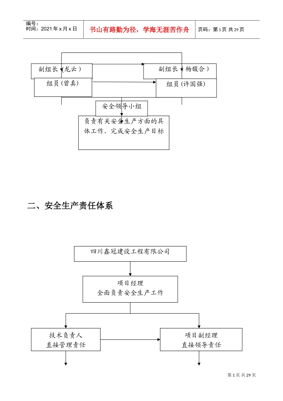安全生产管理体系-责任体系(DOC35页)_第2页