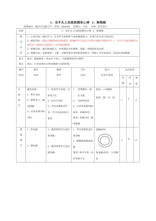 双手上一步头上向前投掷实心球
