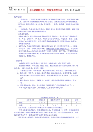多品种小批量定制式生产