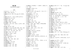 中考词汇1600+短语282