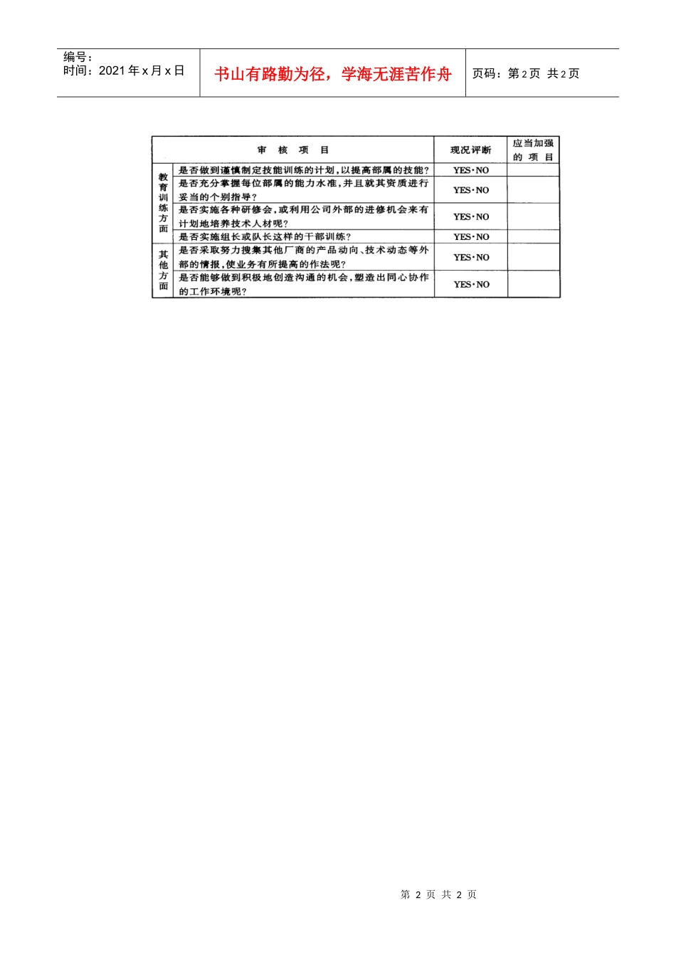 生产主管业务审核一览表_第2页
