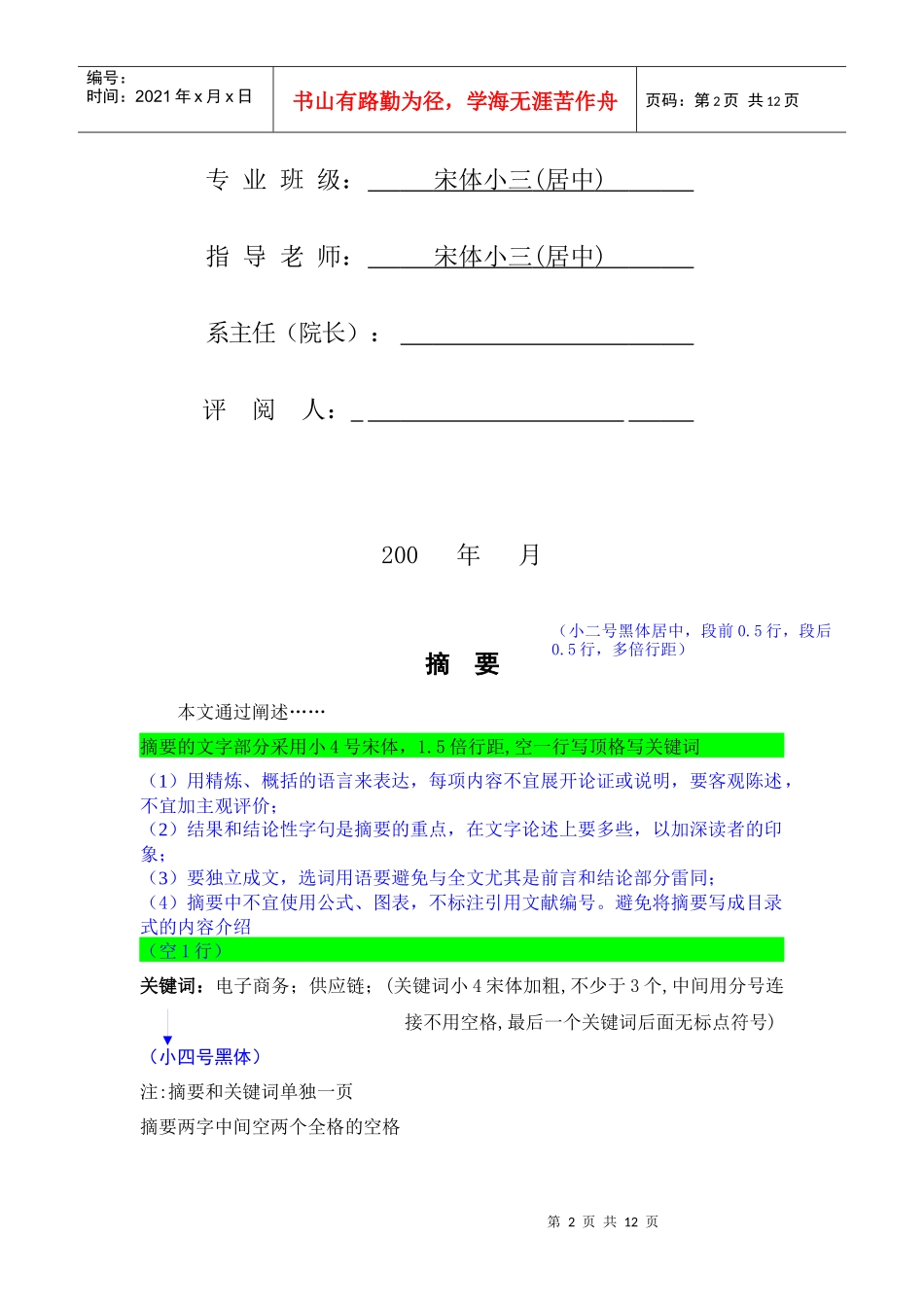 湖南安全技术职业学院毕业论文格式_第2页