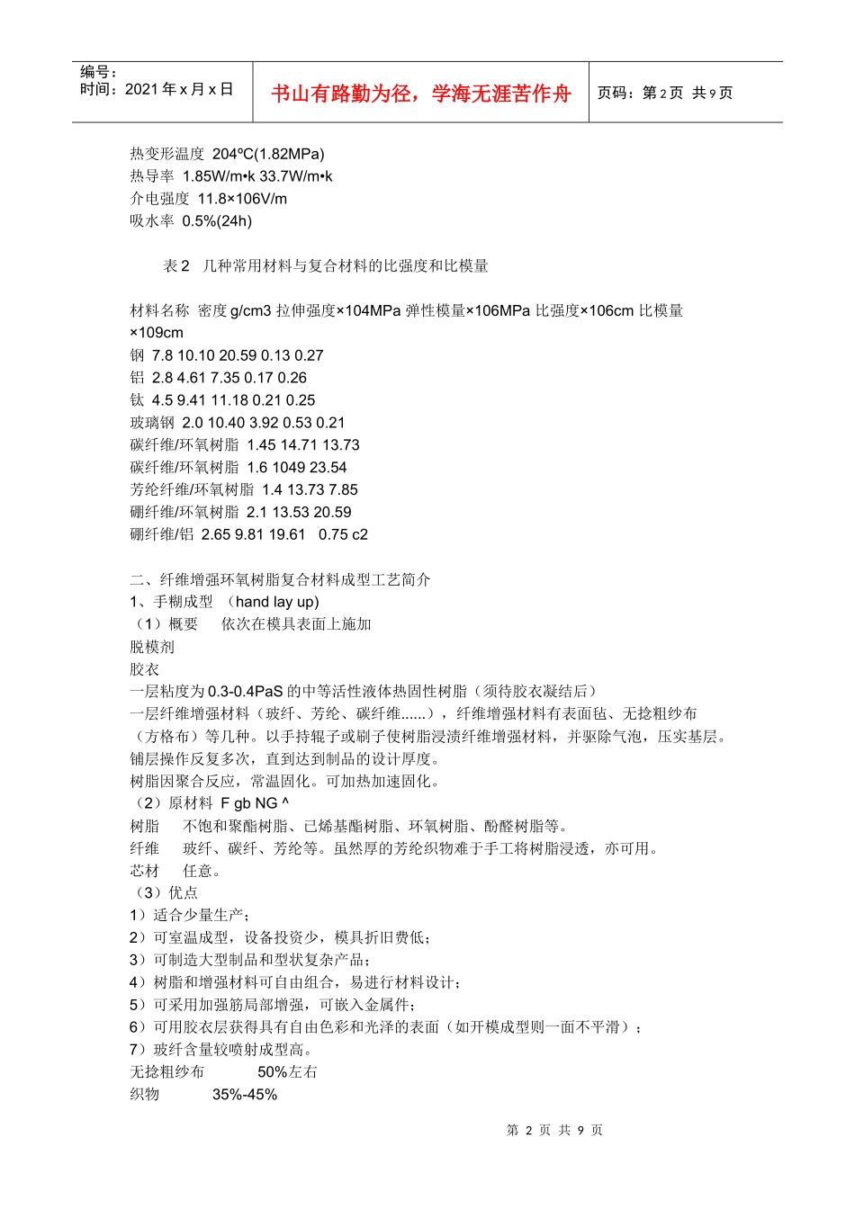 纤维增强环氧树脂复合材料成型工艺_第2页