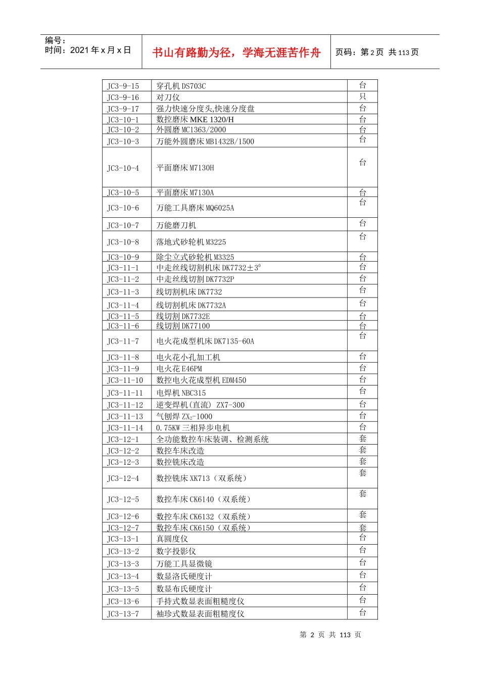 XXXX年职教采购机床设备及技术参数-浙江省教育技术中心_第2页
