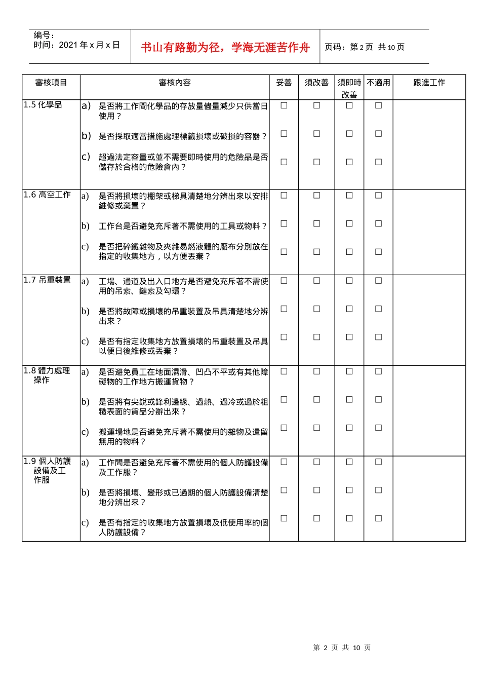 附件30_5S審核清單_第2页