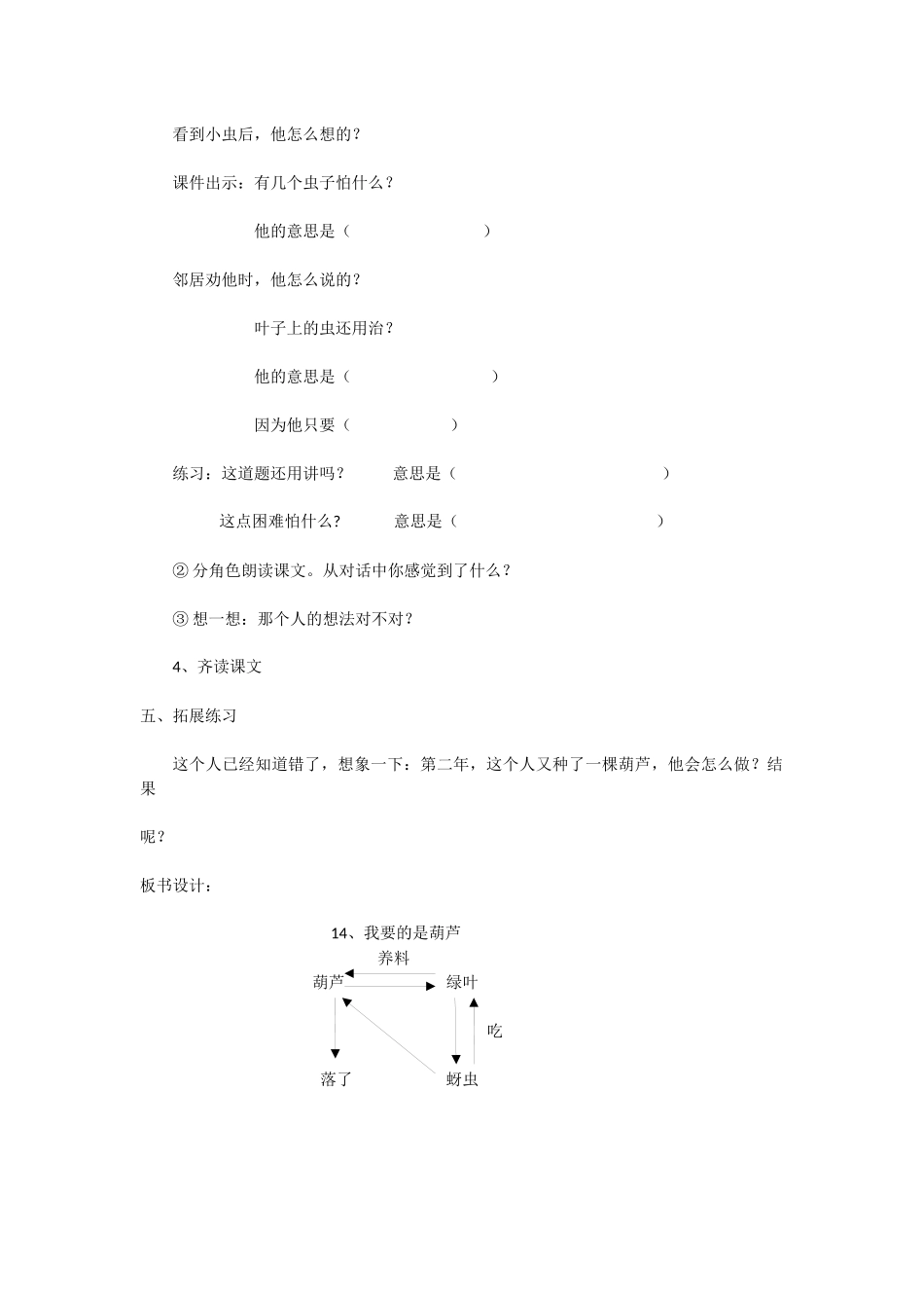 《我要的是葫芦》教学设计_第2页