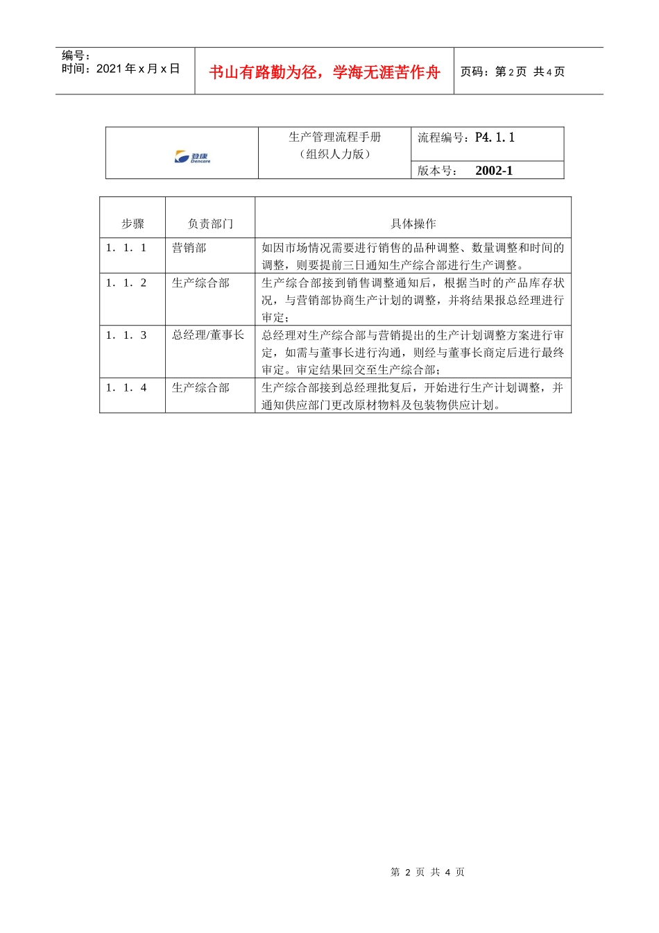 生产计划调整流程_第2页