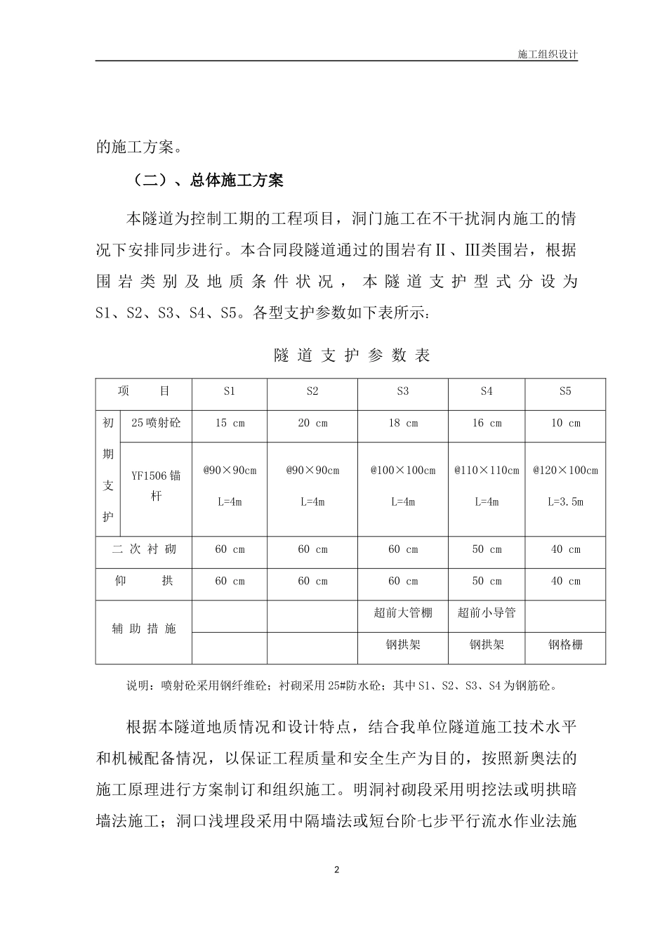 隧道工程技术标完成版_第2页