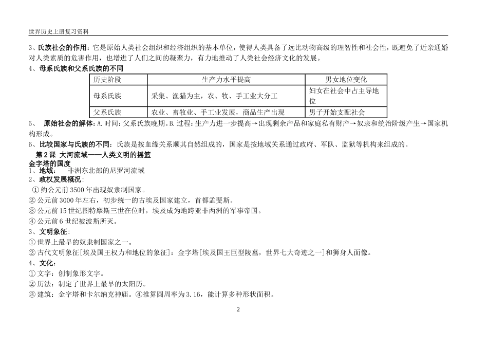 世界历史九年级上册复习资料_第2页