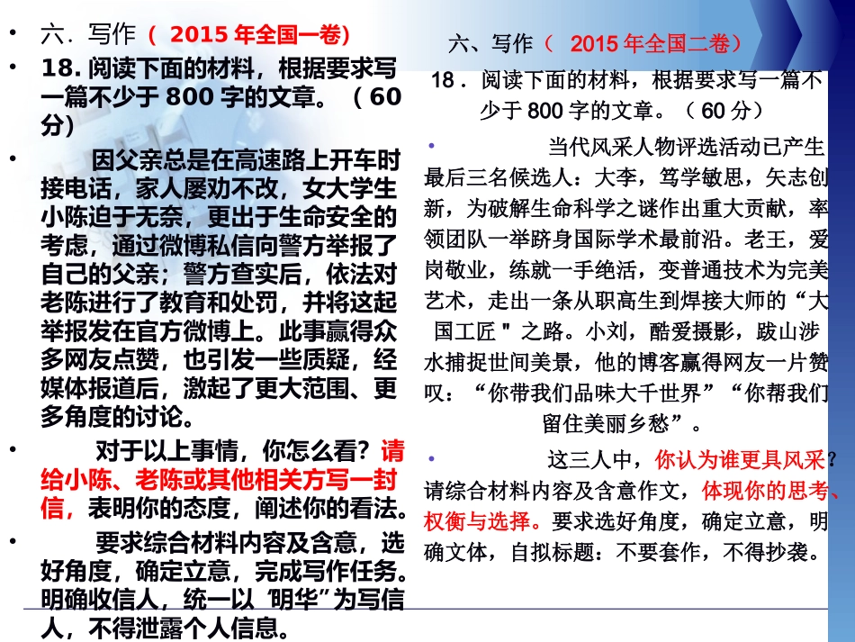 2016广东高考语文二轮任务驱动型材料作文升格指导24_第2页