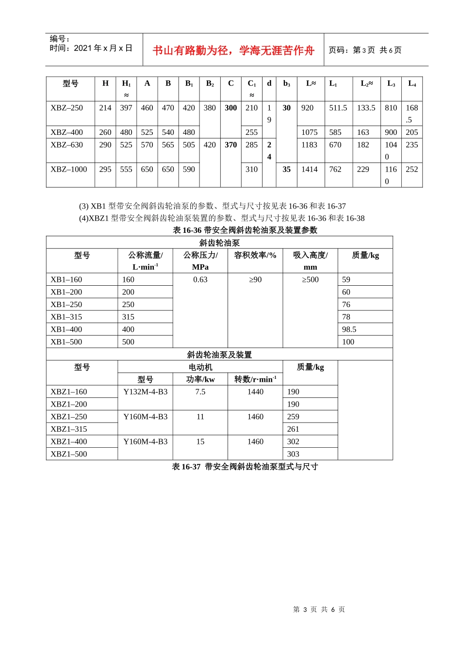 润滑设备斜齿轮油泵与装置_第3页