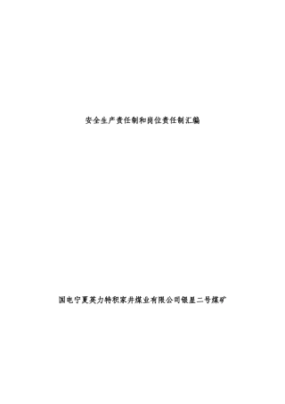 19第一编矿行政领导安全生产责任1