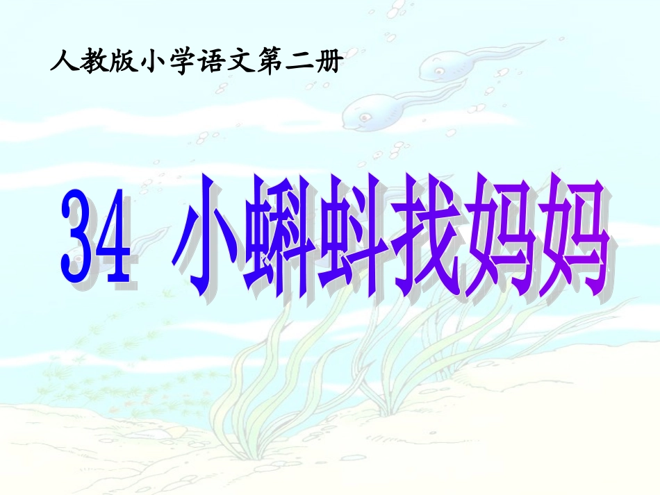 、小蝌蚪找妈妈_第3页