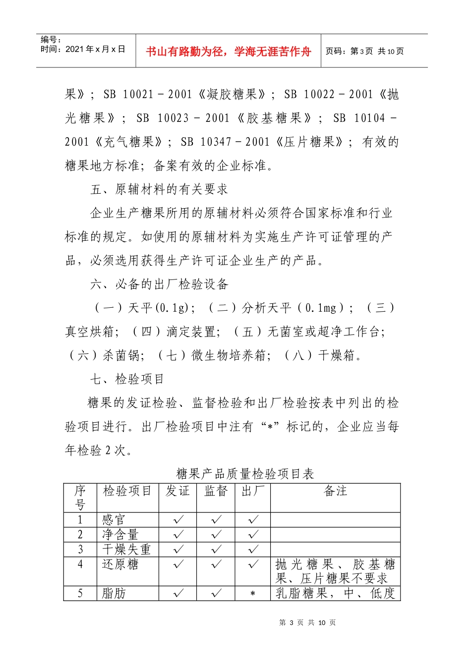糖果生产许可证审查细则_第3页