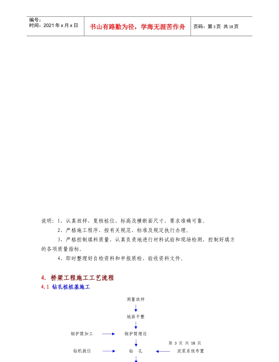 公路桥梁表施工工艺框图_第3页