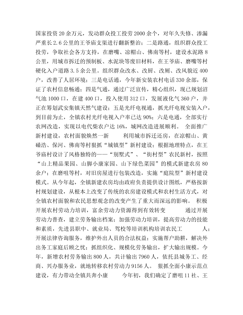 镇政府2020年度工作总结 _第3页