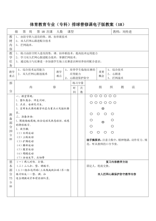 排球教案（18）