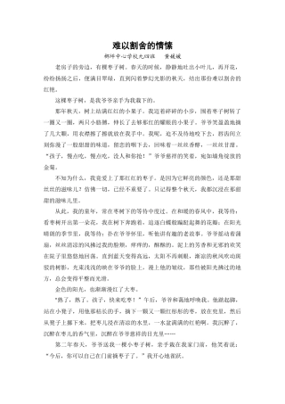 难以割舍的情愫