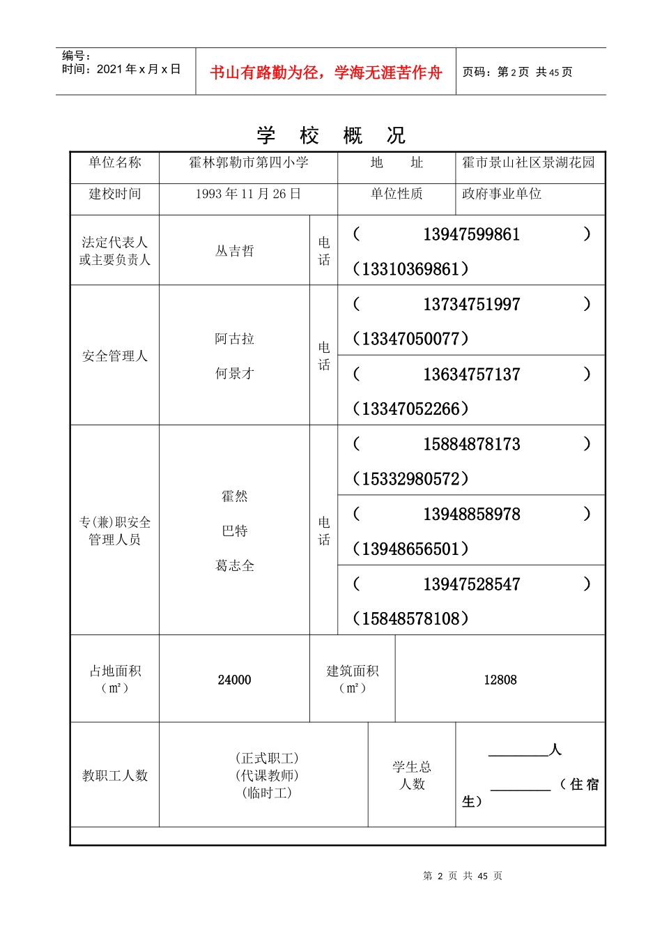 安全工作台账XXXX3_第2页