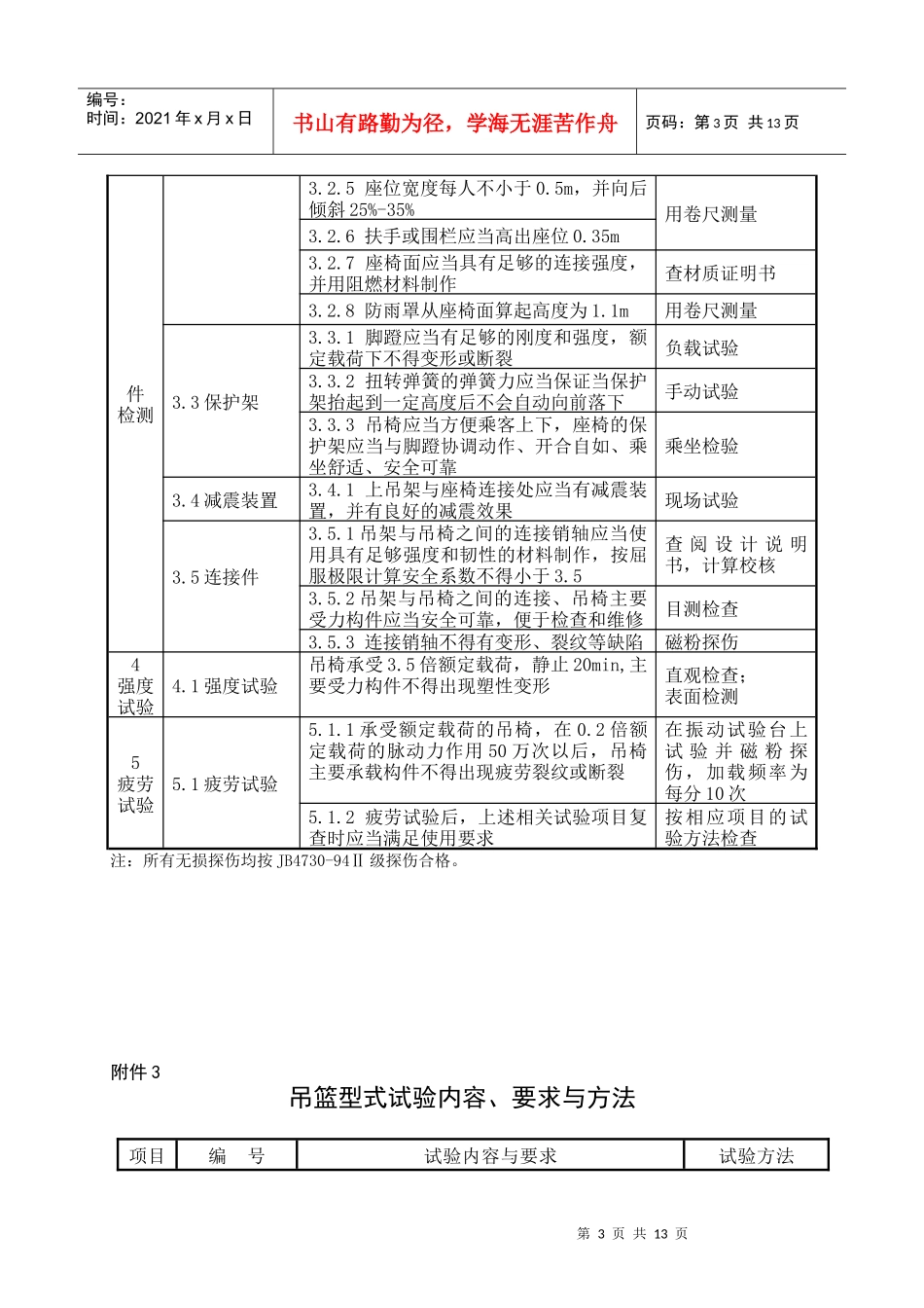 客运索道运载工具型式试验必备仪器设备表_第3页