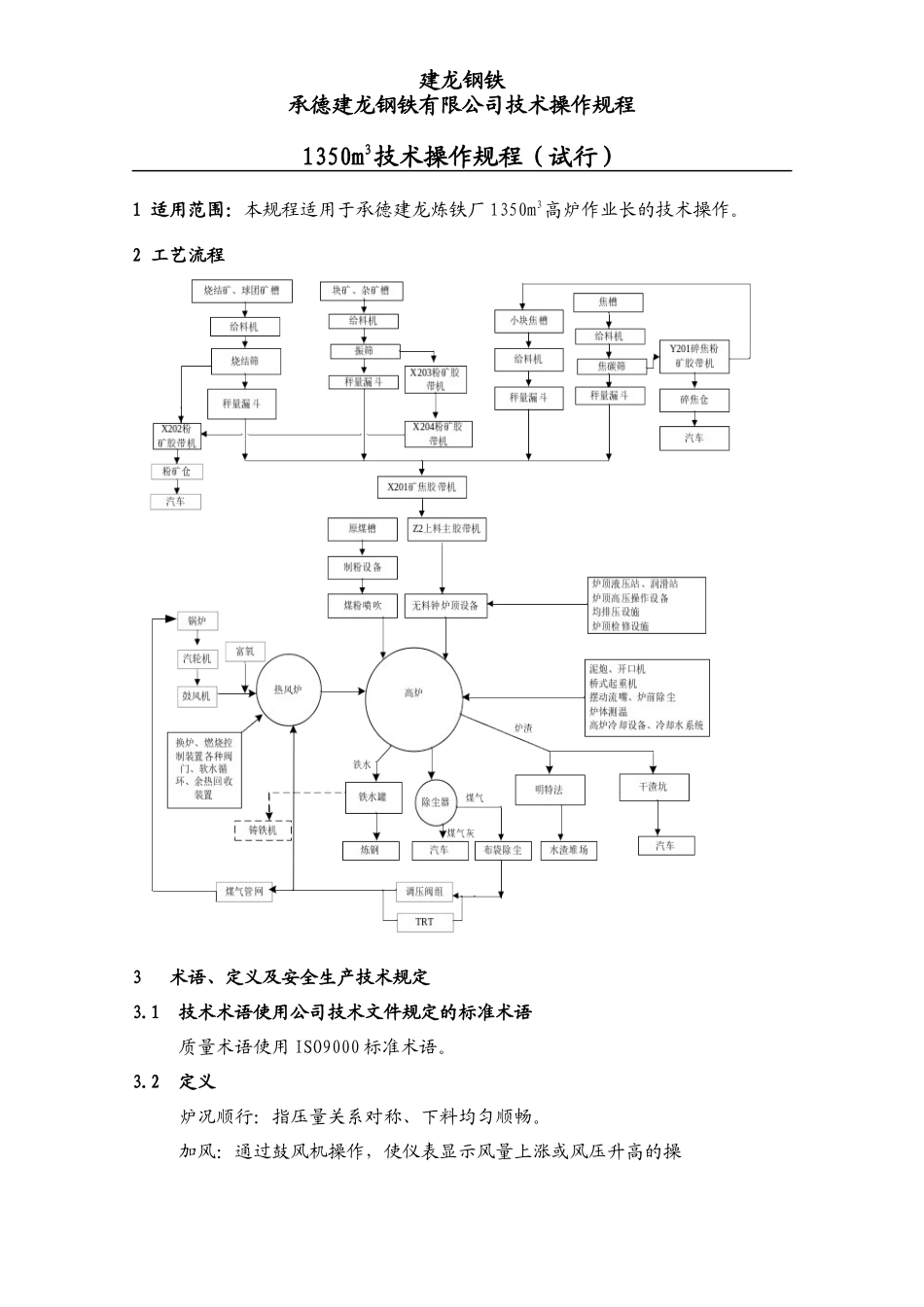 炼铁厂1350m3高炉工艺技术规程修_第2页