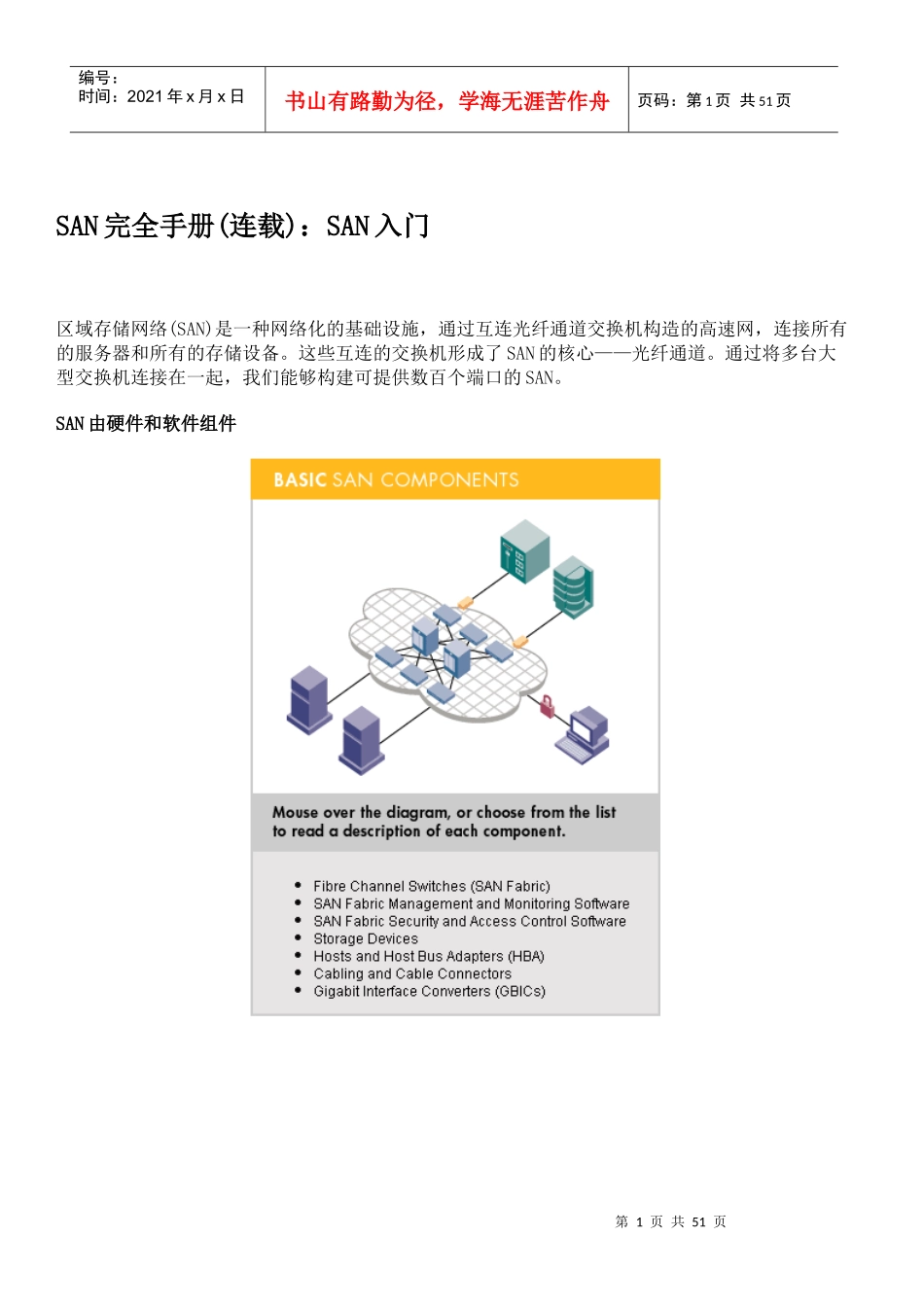 SAN与同类技术的比较_第1页