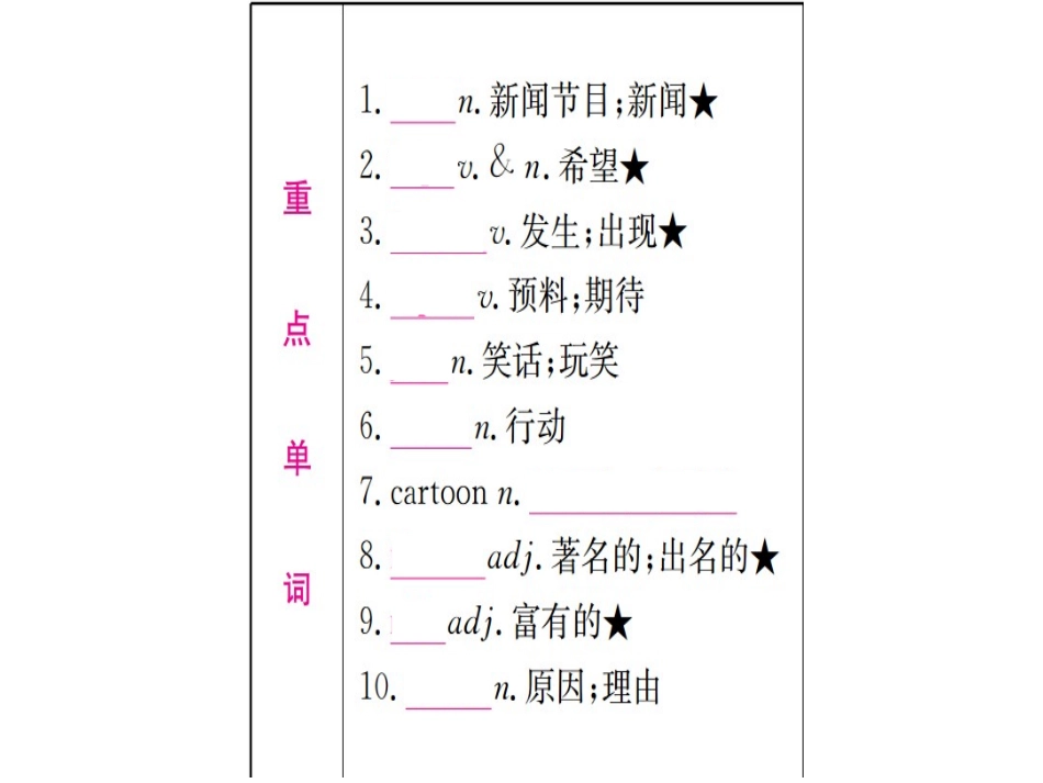 八年级上册units5-6（25图片） (2)_第2页