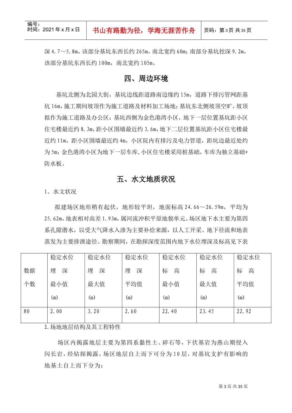桩基SMW工法施工工艺流程(DOC31页)_第3页