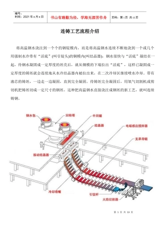 炼钢连铸工艺流程介绍