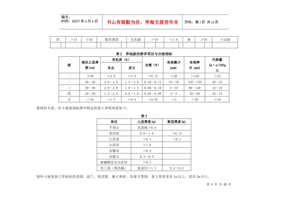 土地复垦技术标准(试行)条文说明_第3页