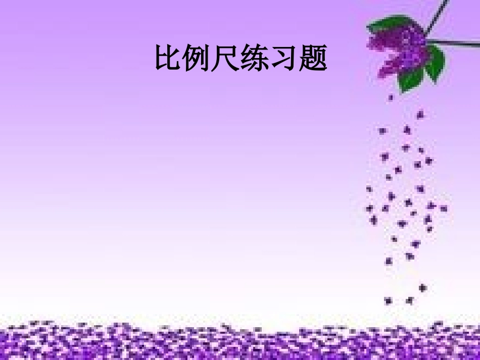 比例尺练习课件_第1页