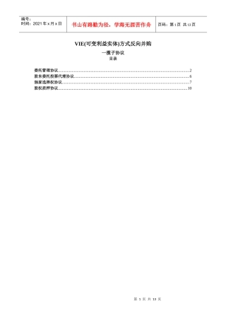 VIE一揽子协议_中文