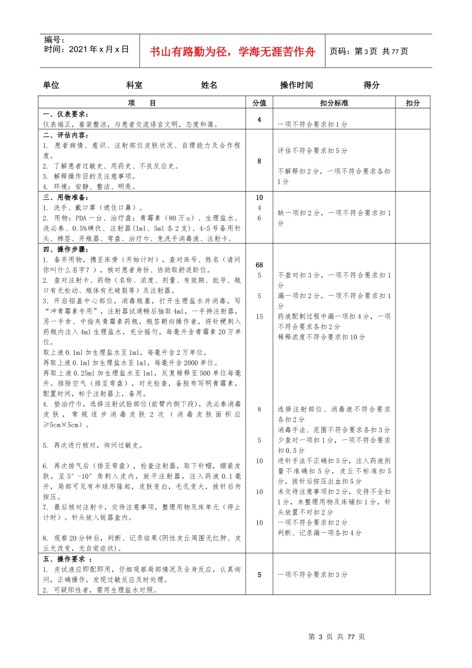 护理技术操作规程及评分标准-05-24_第3页