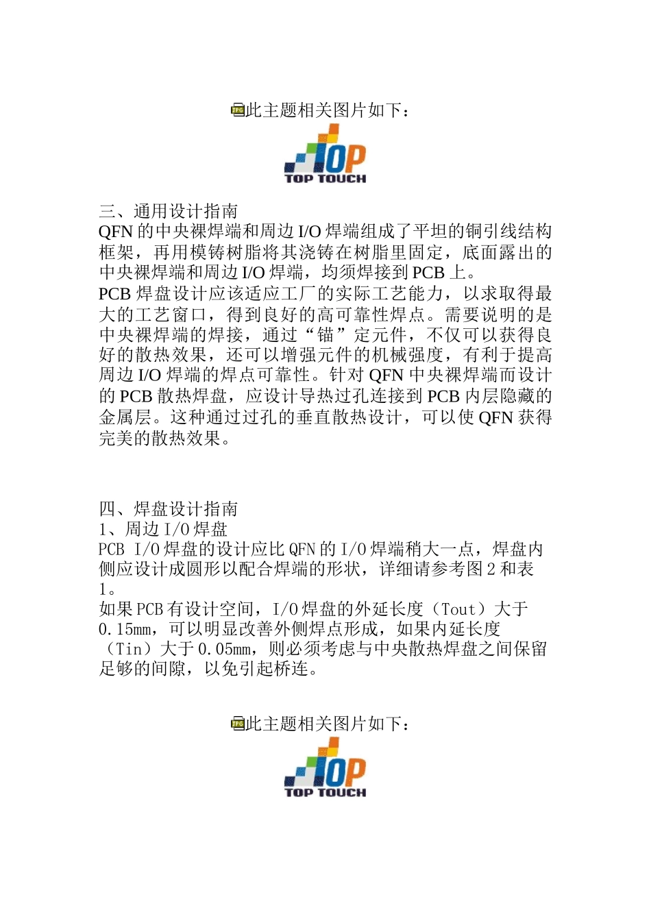 QFN焊盘设计和QFN焊盘设计和工艺指南工艺指南_第2页