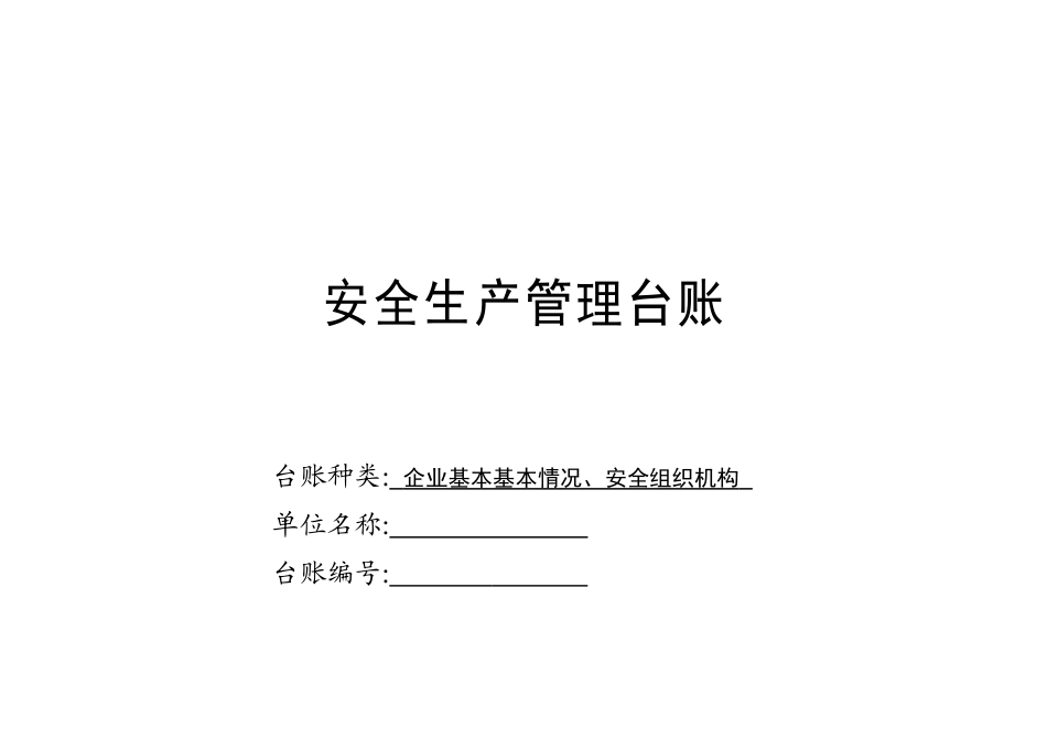 企业安全生产安全台帐范本(DOC53页)_第2页