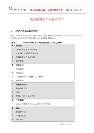 欧洲饲料生产质量管理2