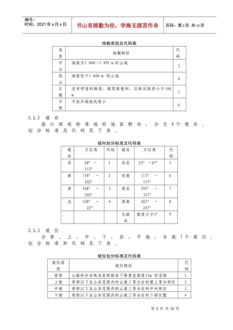 林木种质资源普查技术标准及相关规定_第2页