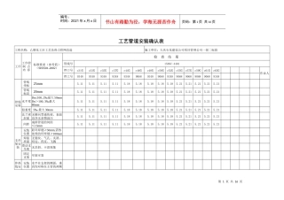 工艺管道安装确认表