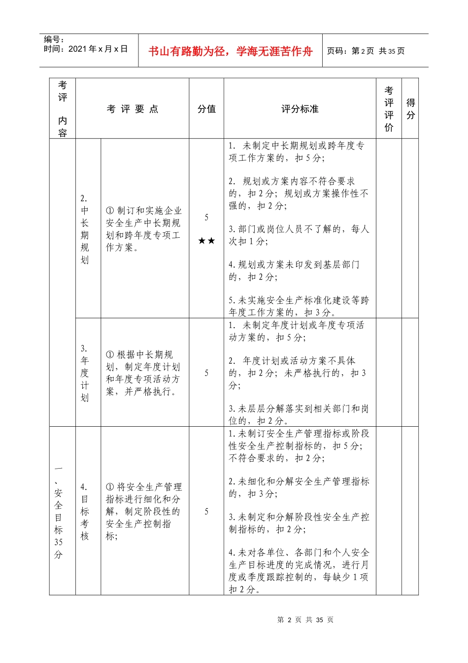 安全生产标准化考评达标细则之道路交通普通货运企业细则_第2页