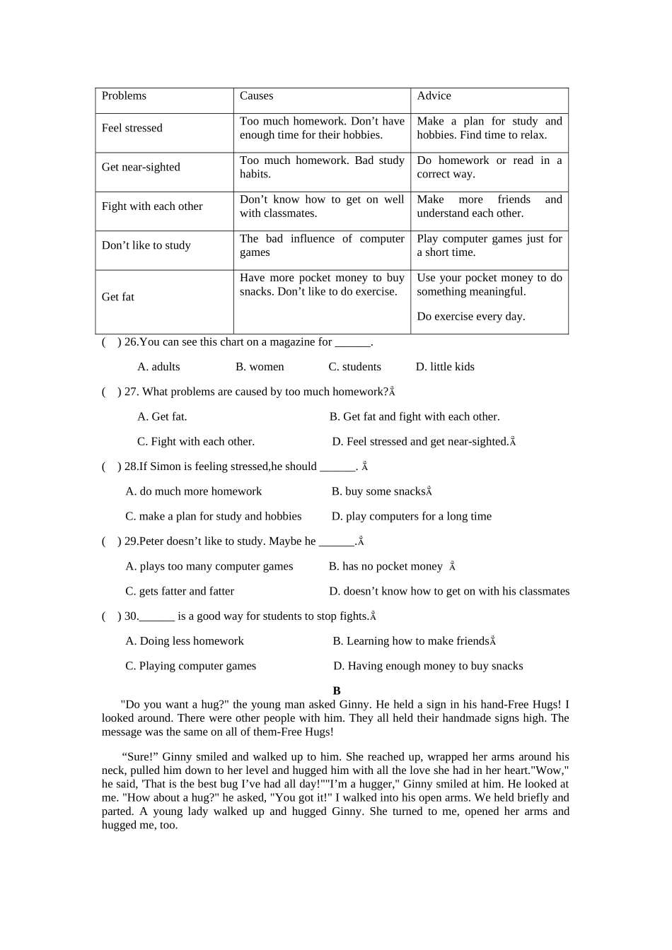 新华中学九年级期中同步测试（U1-U6）_第3页