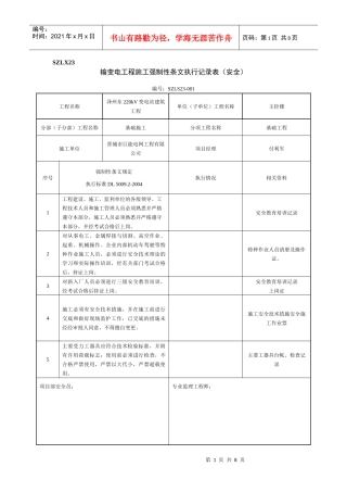 强条执行记录(安全)