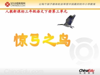 人教新课标版小学三下《惊弓之鸟》课件