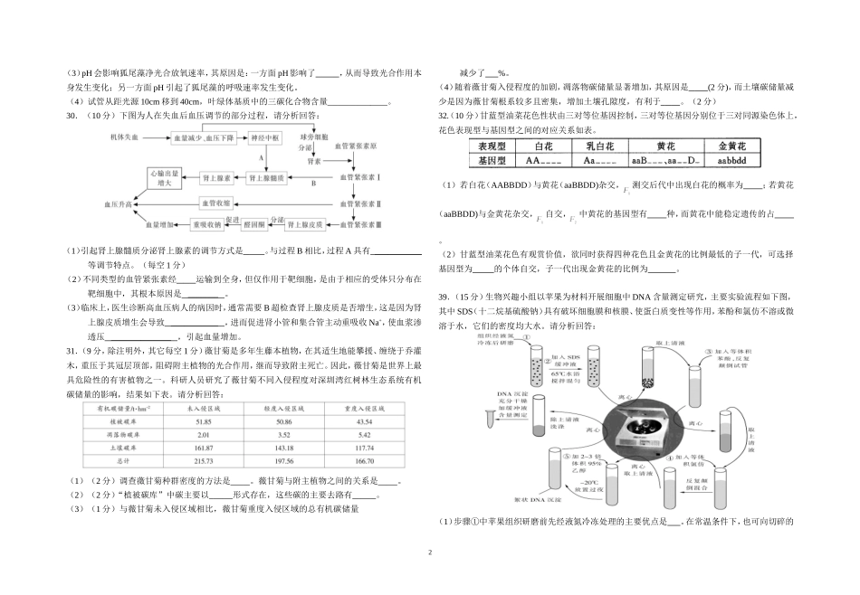高三生物临门一脚_第2页
