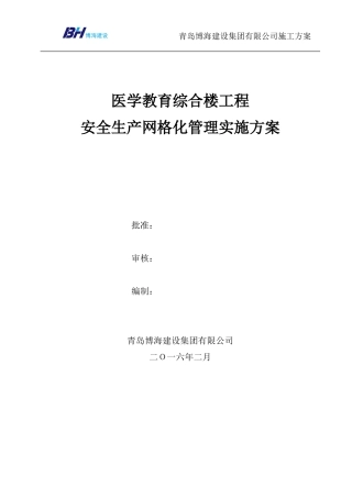 建筑工程安全生产网格化管理实施方案(DOC37页)